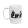 Team Ropers Rodeo Vintage Sketch Ceramic Mug – Western Coffee Cup (11oz & 15oz)