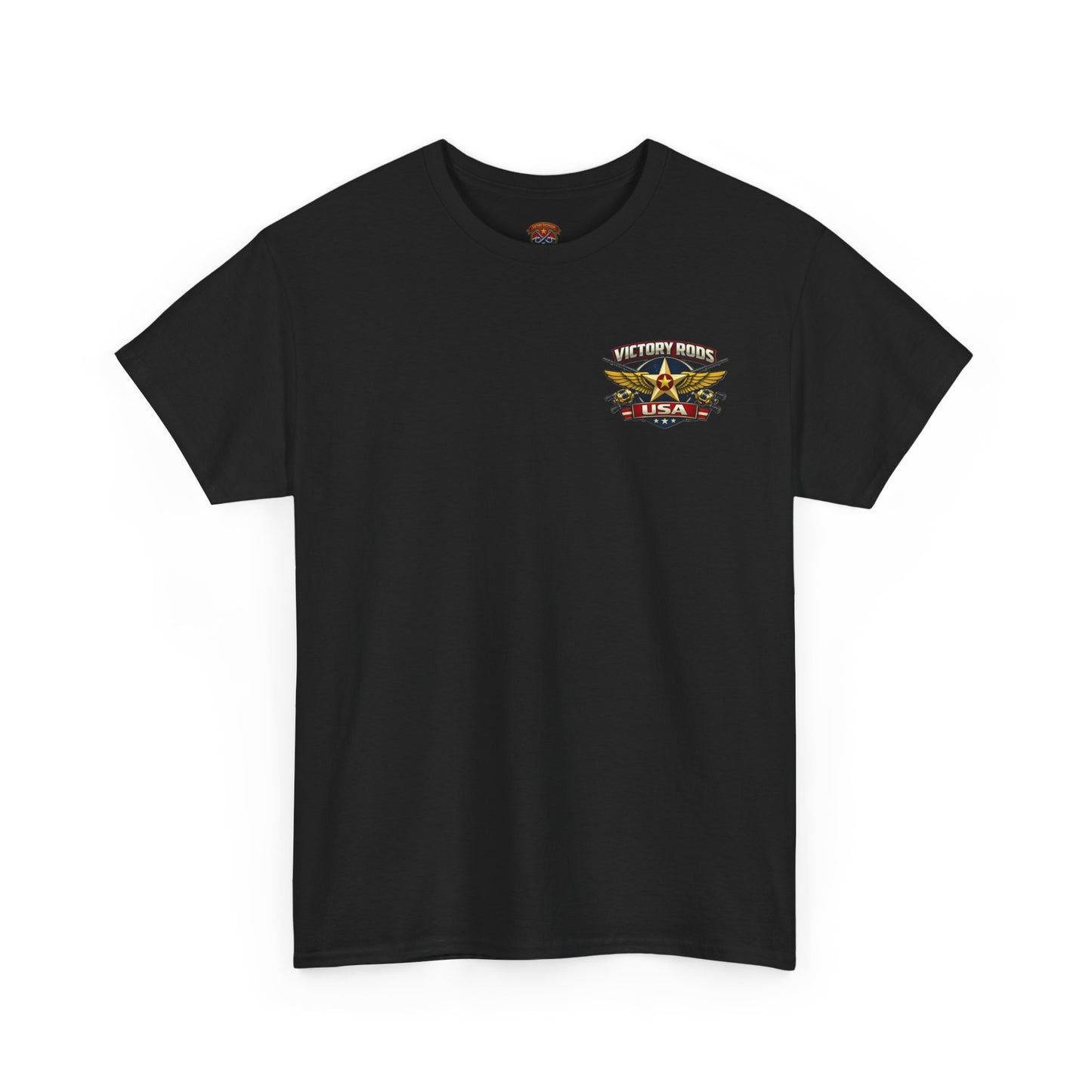 Vintage Pinup Fishing T-Shirt — “Victory Rods” Calico Carol Graphic Tee
