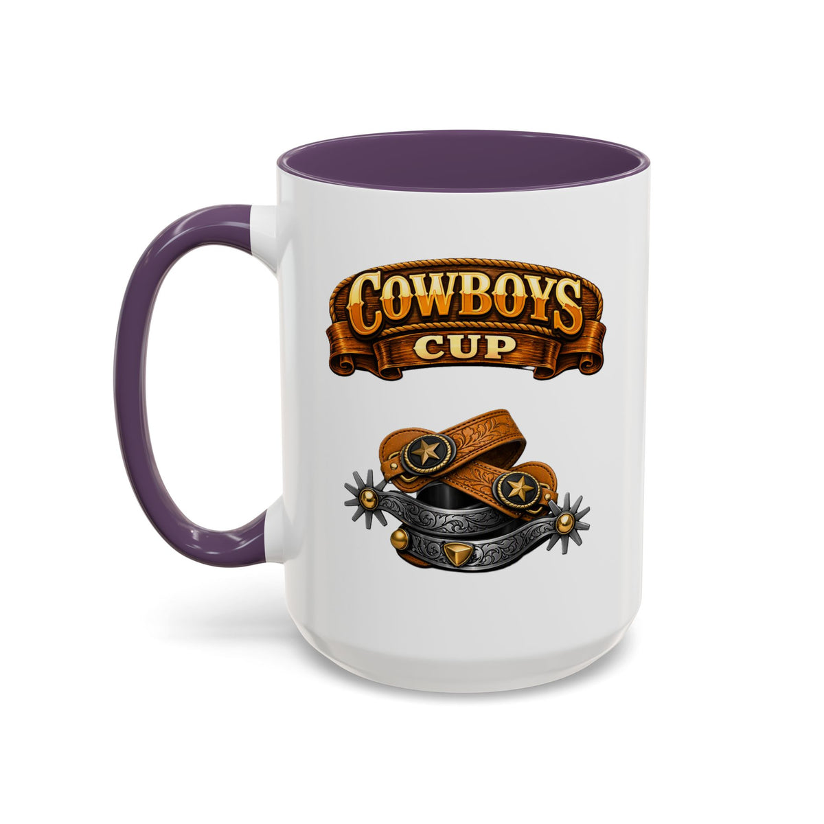 Cowboys Cup Coffee Mug — Western Spur & Leather Design (11/15oz)