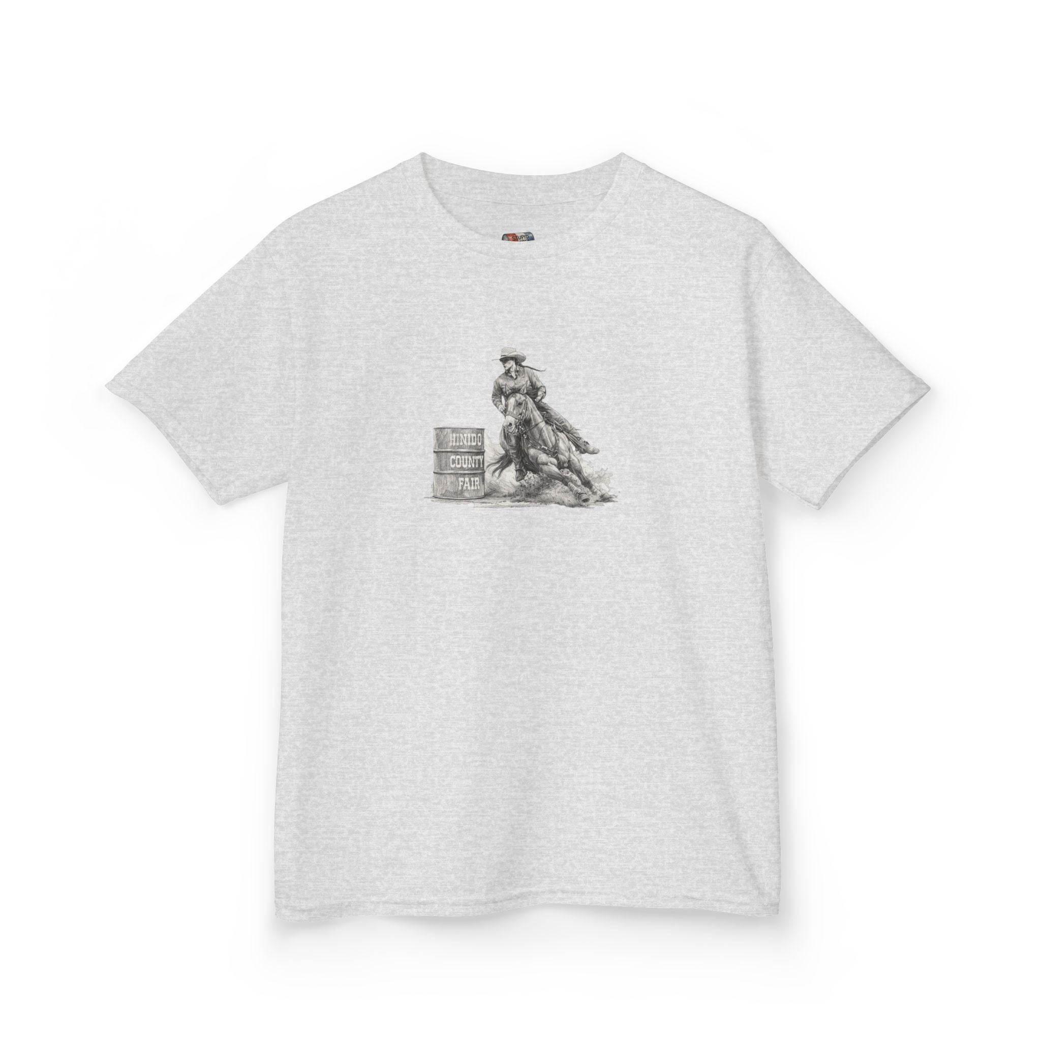 Kids T-Shirt — 'Always Keep Your Eye On the Next Barrel' Cowgirl Graphic