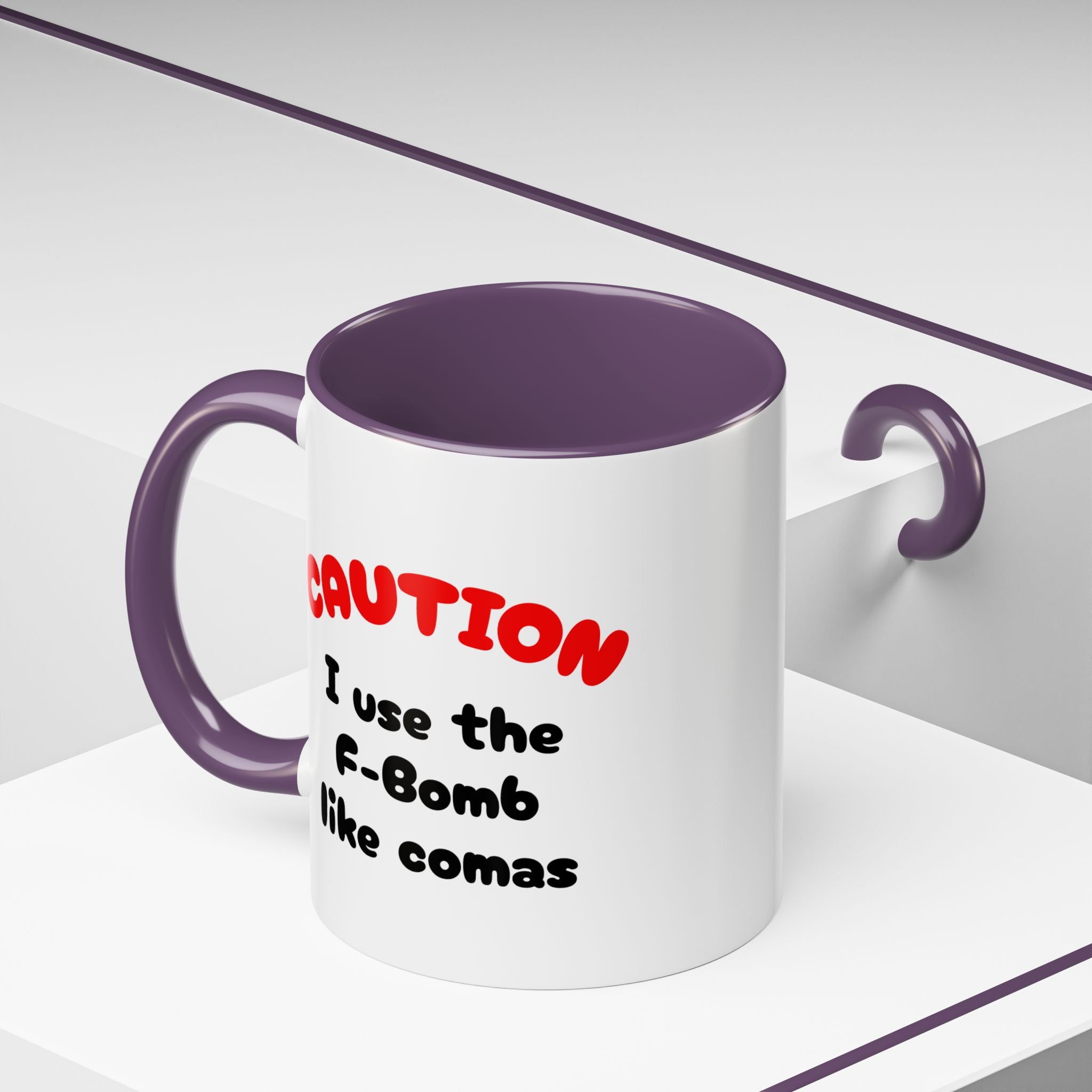 Funny "F" Bomb Accent Coffee Mug – 11oz/15oz Ceramic