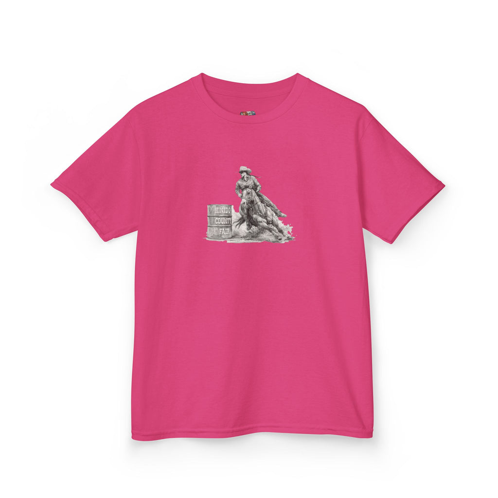 Kids T-Shirt — 'Always Keep Your Eye On the Next Barrel' Cowgirl Graphic