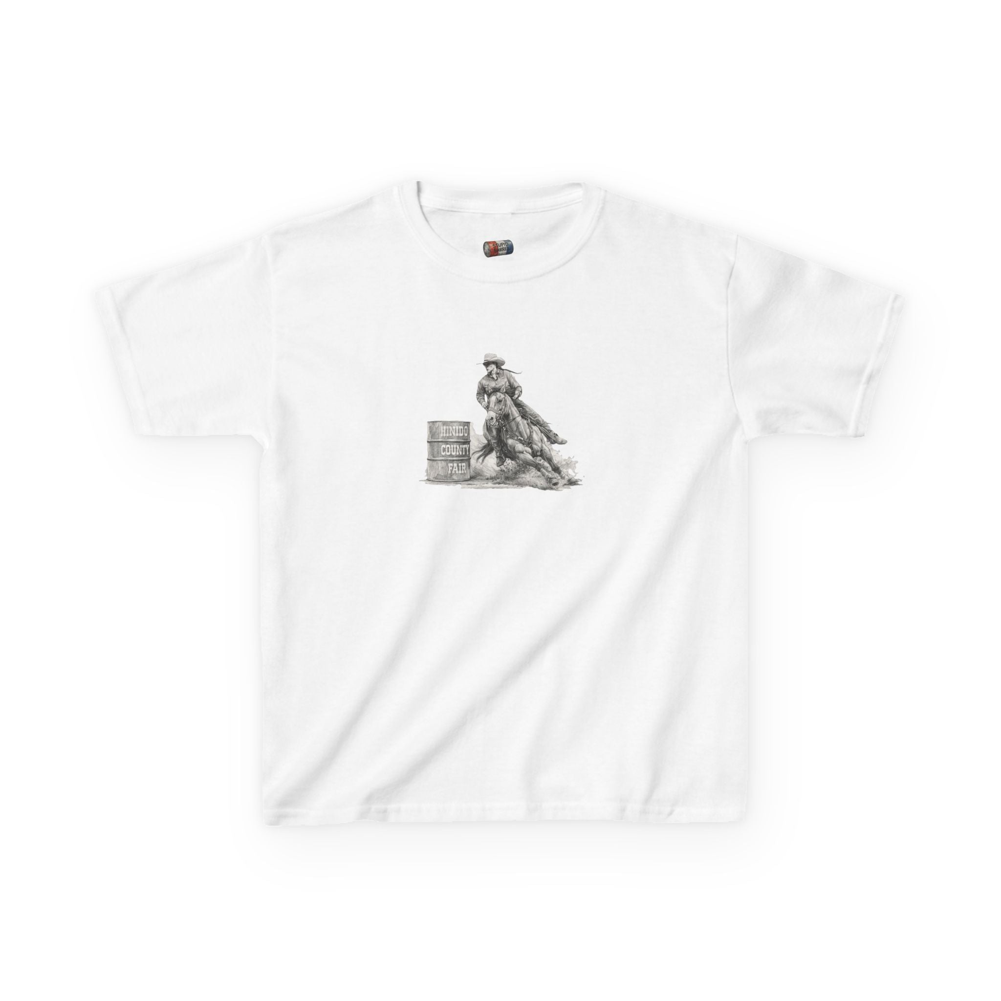 Kids T-Shirt — 'Always Keep Your Eye On the Next Barrel' Cowgirl Graphic