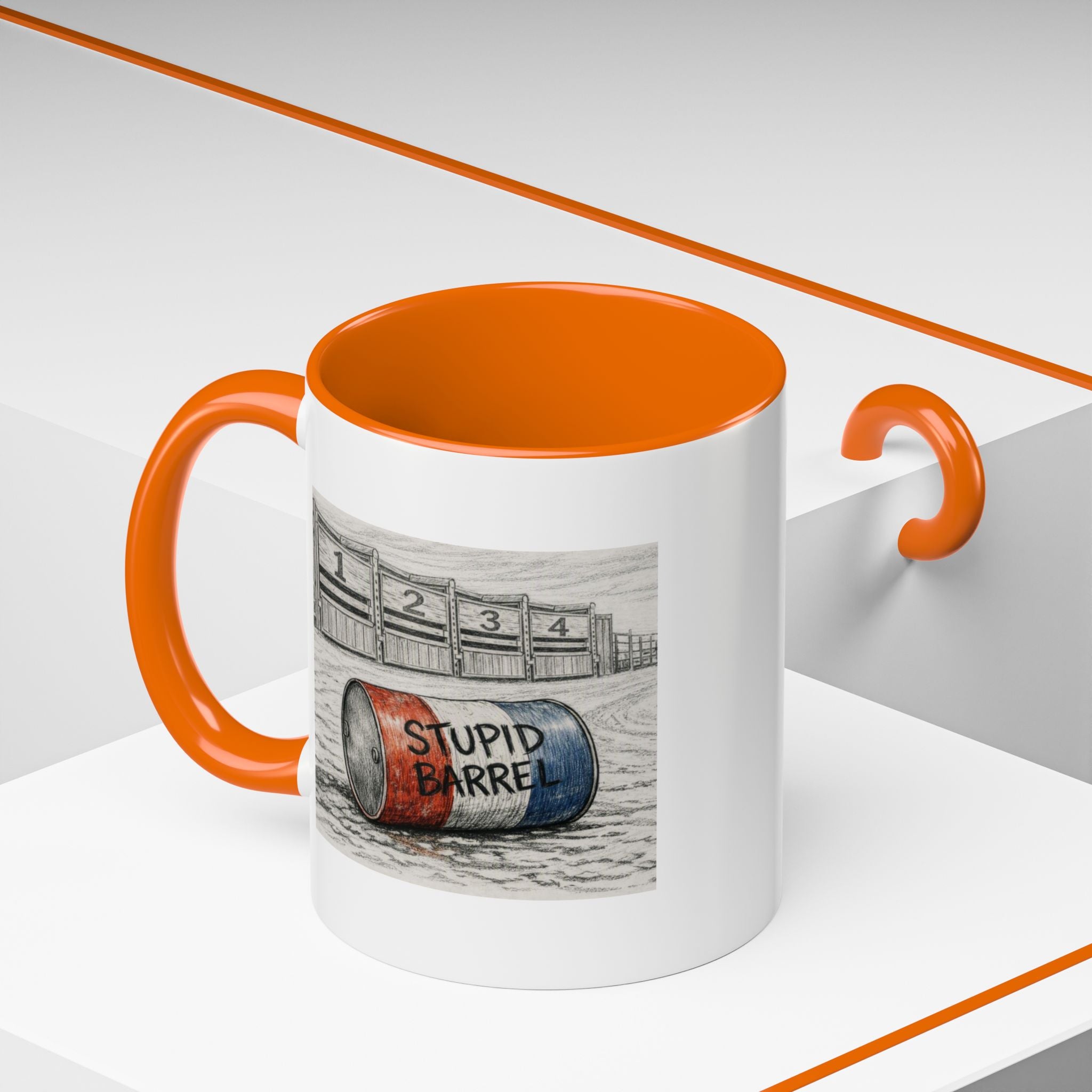 Out of the Money Barrel Racing Coffee Mug — Rodeo Cowgirl Accent Mug (11/15 oz)