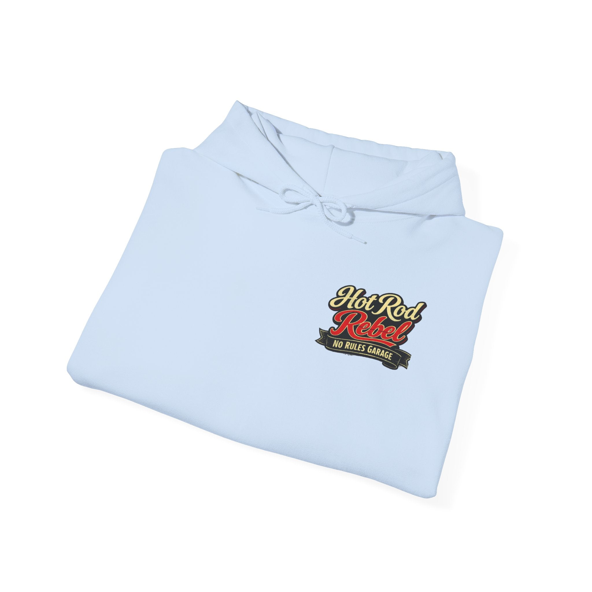 Hot Rod Hoodie — "Hot Rod Fuel" Vintage Car Racing Pullover