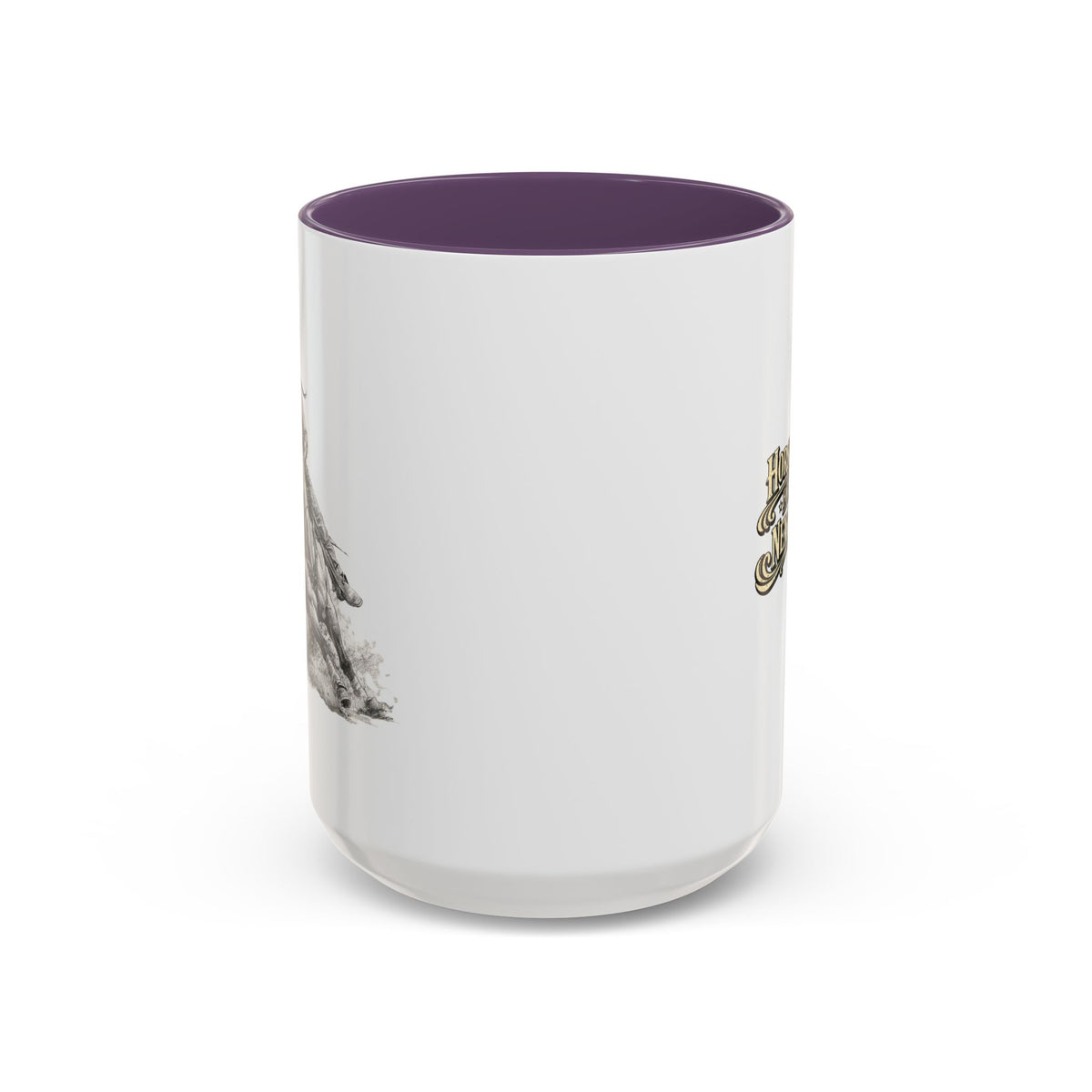 Barrel Racing Coffee Mug — "Horse and Rider Focused on the Next Barrel"