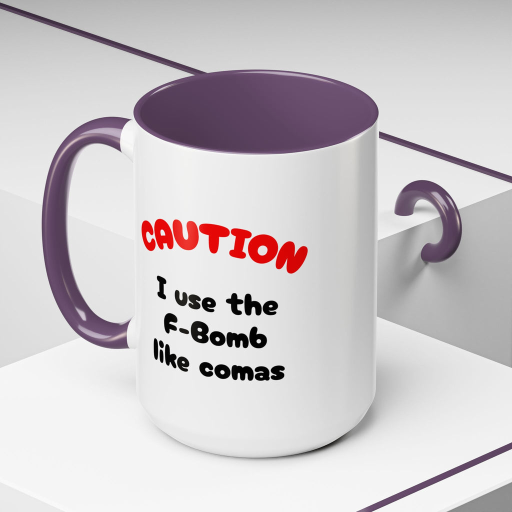 Funny "F" Bomb Accent Coffee Mug – 11oz/15oz Ceramic