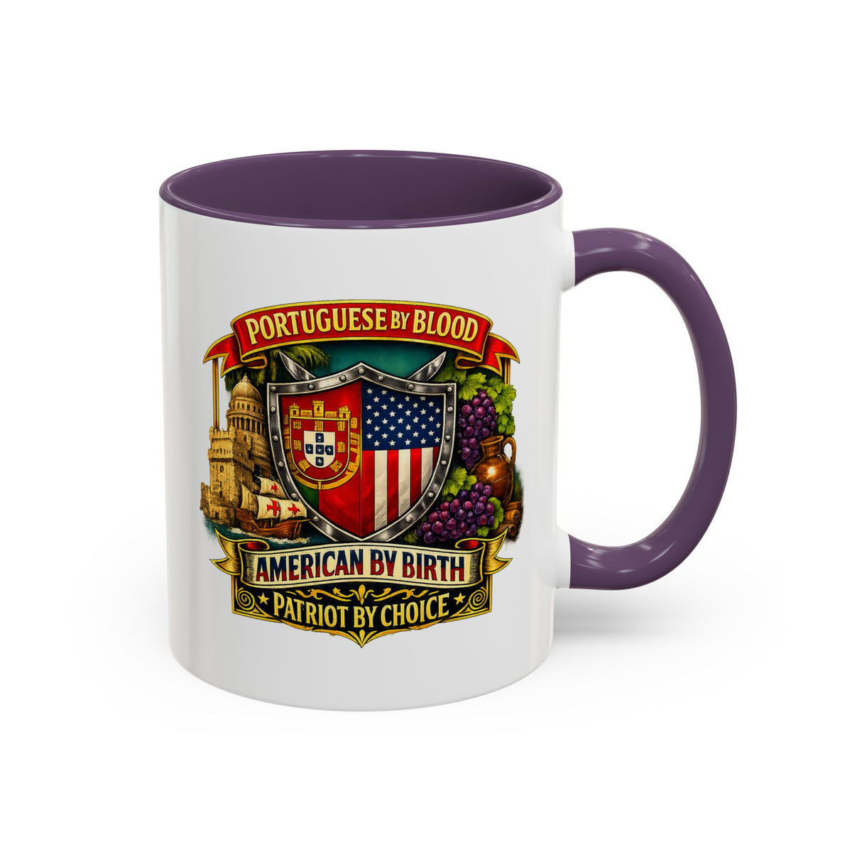 Portuguese/American Pride Mug - Coffee Ceramic Mug