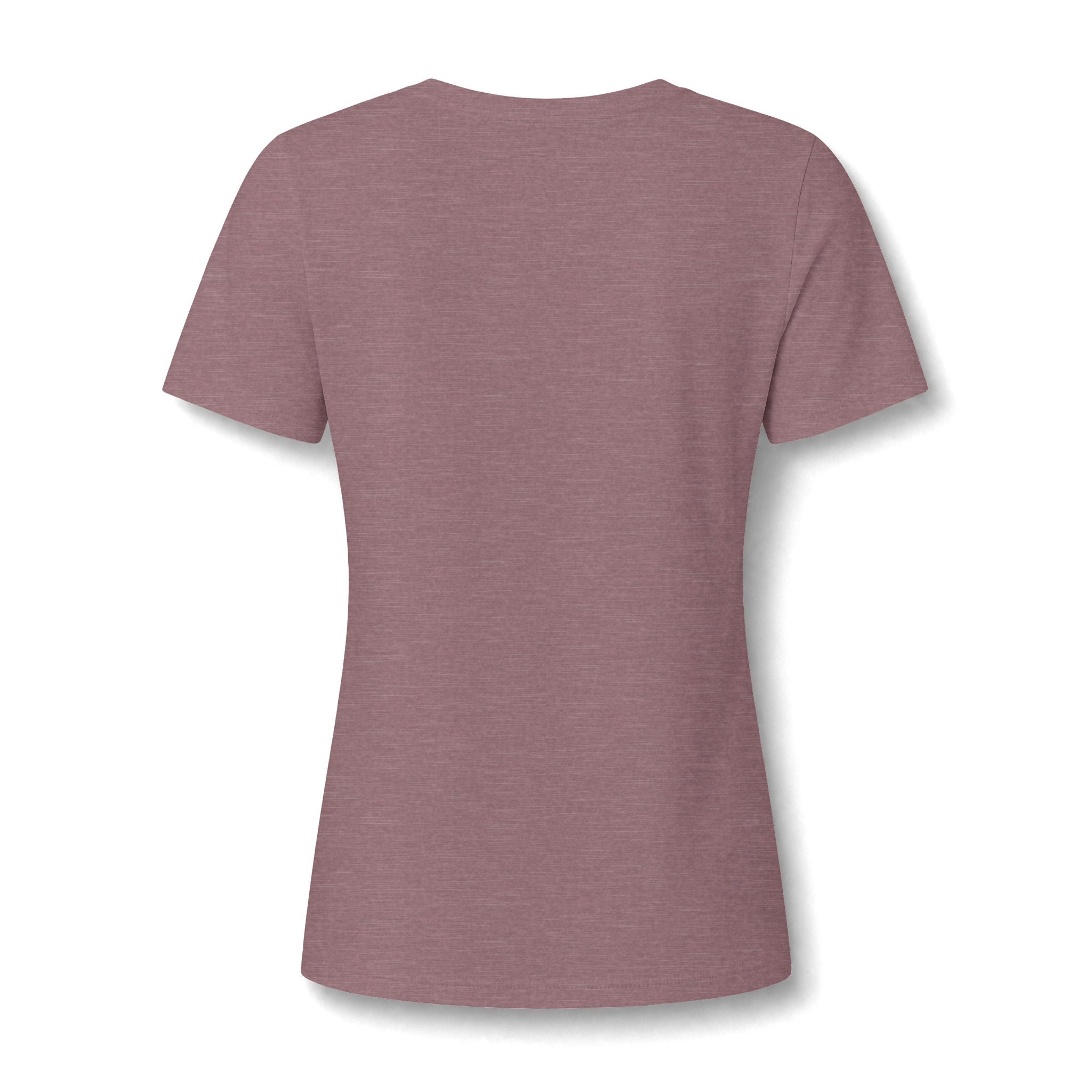 Women's V-Neck Tee — Floral Turquoise Bull Skull Graphic