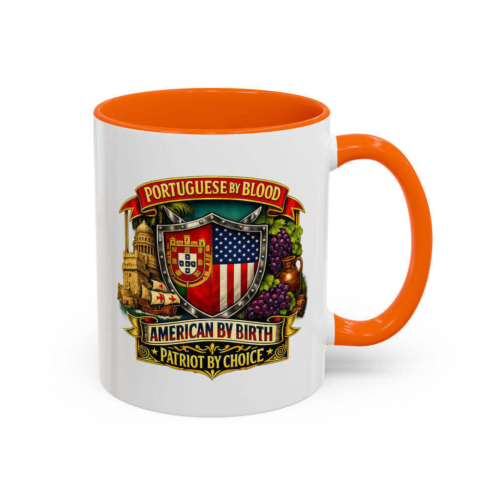 Portuguese/American Pride Mug - Coffee Ceramic Mug