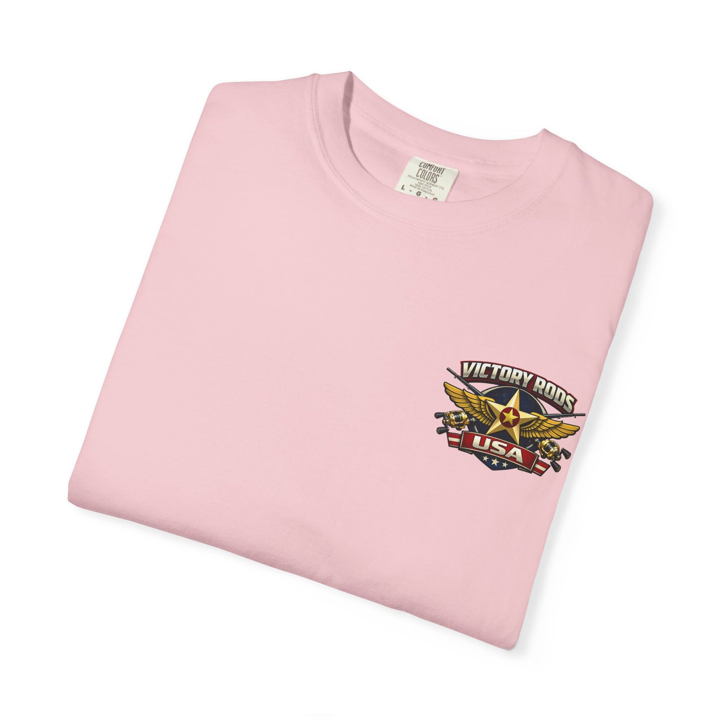 Victory Rods "Dorado Doris" Fishing T-Shirt — Retro Pinup Angler Tee