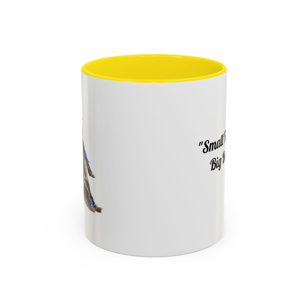 Barrel Racing Dreams Coffee Mug — "Small Town Girl, Big Buckle Dreams" Accent Mug