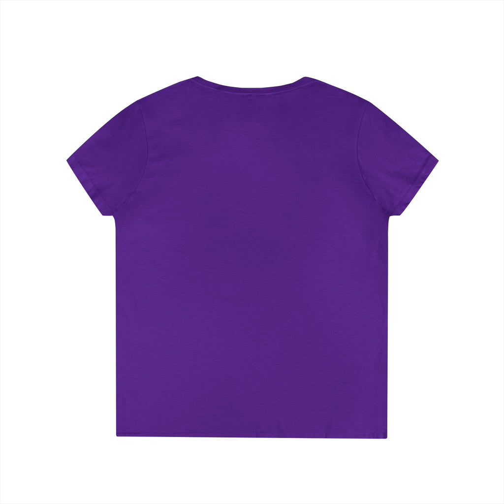 Floral Autumn Colors Bull Skull V-Neck Tee
