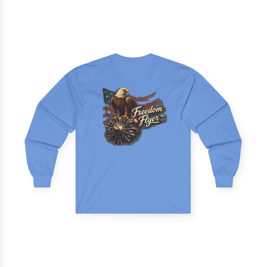 Long Sleeve Tee — Freedom Flyer Eagle & Propeller Graphic