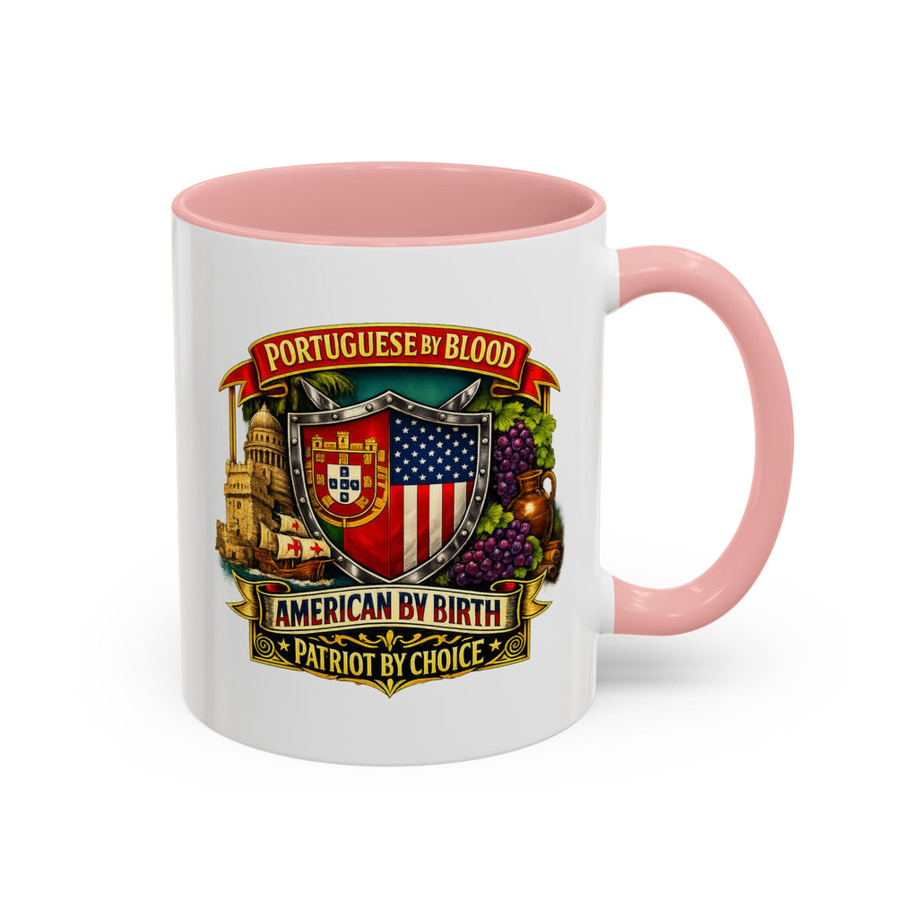 Portuguese/American Pride Mug - Coffee Ceramic Mug