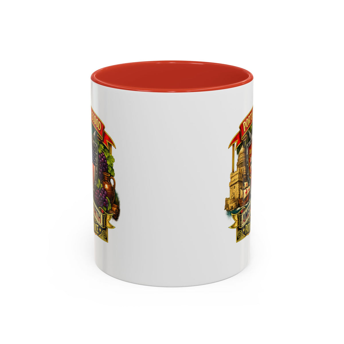 Portuguese/American Pride Mug - Coffee Ceramic Mug