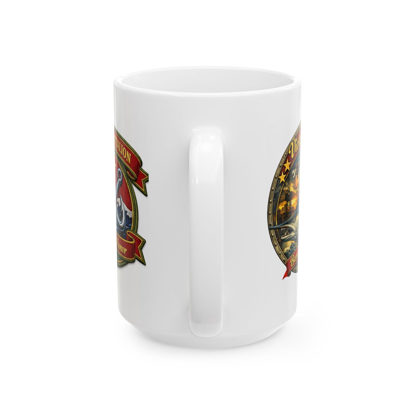 Victory Rods Pin-up Nose Art (Barracuda Belle) / Ceramic Mug (11oz/15oz)