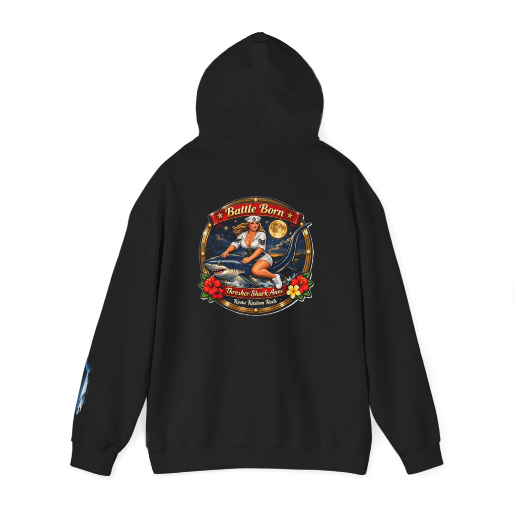 Kona Kustom Rods "Thresher Shark" Hoodie — Kona Kustom Rods Pullover