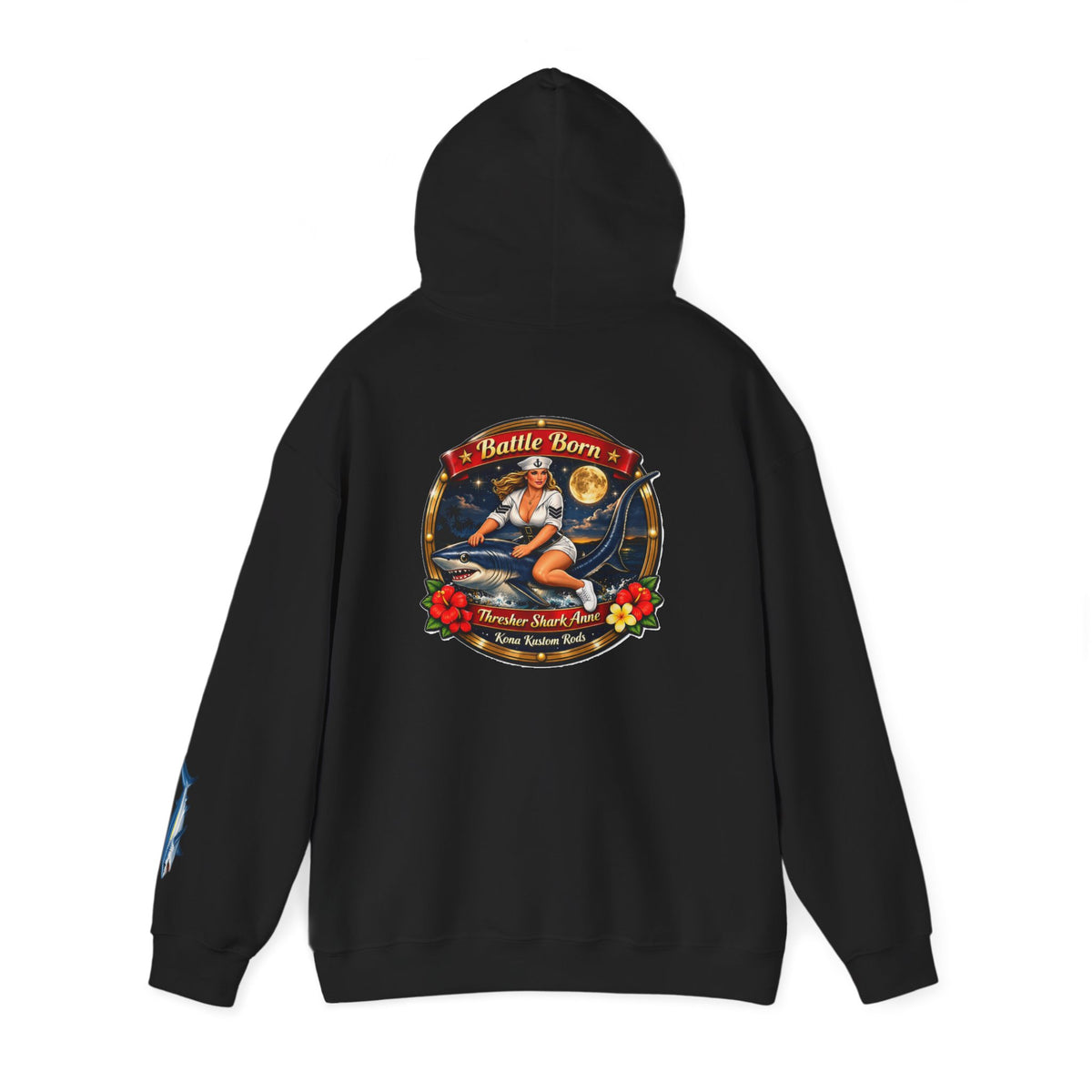 Kona Kustom Rods "Thresher Shark" Hoodie — Kona Kustom Rods Pullover