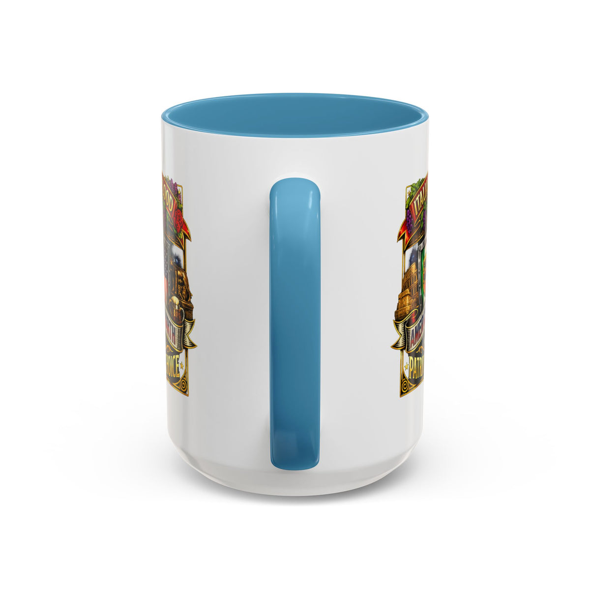 Italian by Blood American by Birth "Patriot by Choice" Accent Coffee Mug (11/15oz)