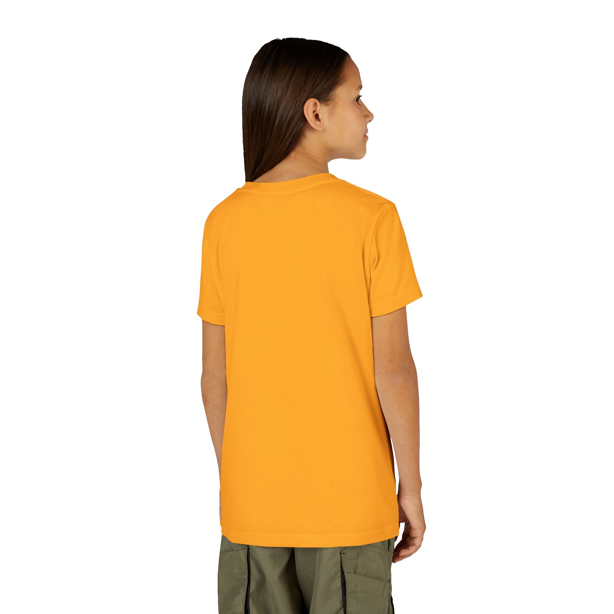 Youth Tee — Rodeo Cowgirl with Patriotic Barrel Graphic