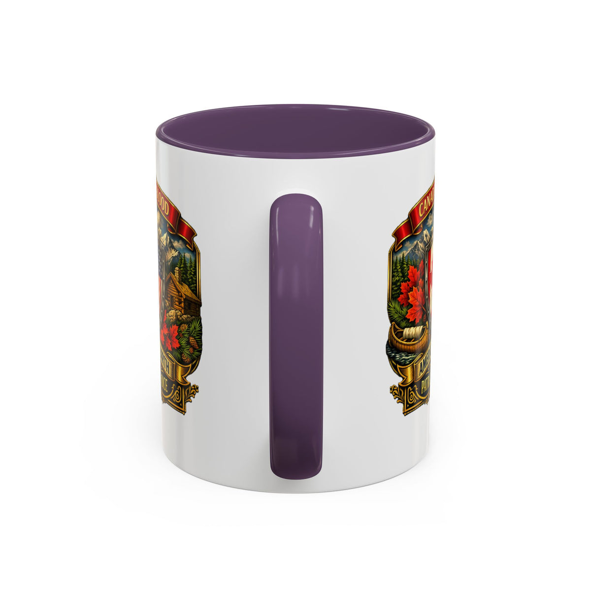 Canadian by Blood American by Birth Accent Coffee Mug — Patriot by Choice 11/15oz
