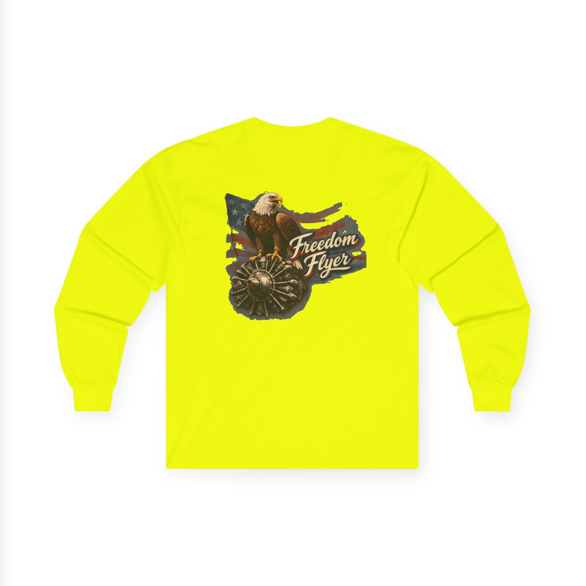 Long Sleeve Tee — Freedom Flyer Eagle & Propeller Graphic