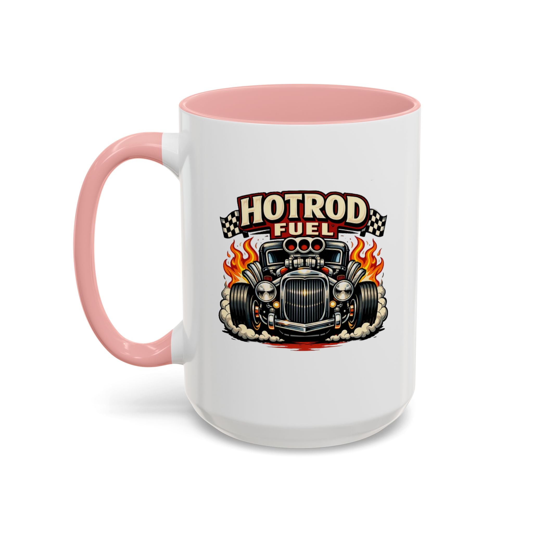 Hot Rod Fuel Coffee Mug — Vintage Muscle Car Racing Accent Mug