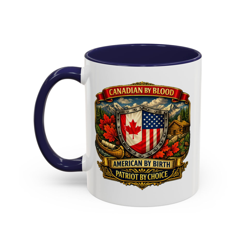 Canadian/American Pride Coat of Arms Accent Coffee Mug (11/15oz)