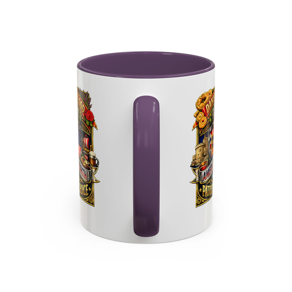 Danish/American Pride Danish by Blood, American by Birth Accent Coffee Mug (11/15oz)
