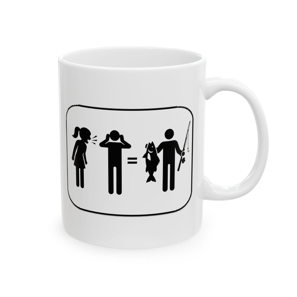Fishing Couple Ceramic Mug – Cute Outdoorsy Coffee Cup (11oz/15oz)