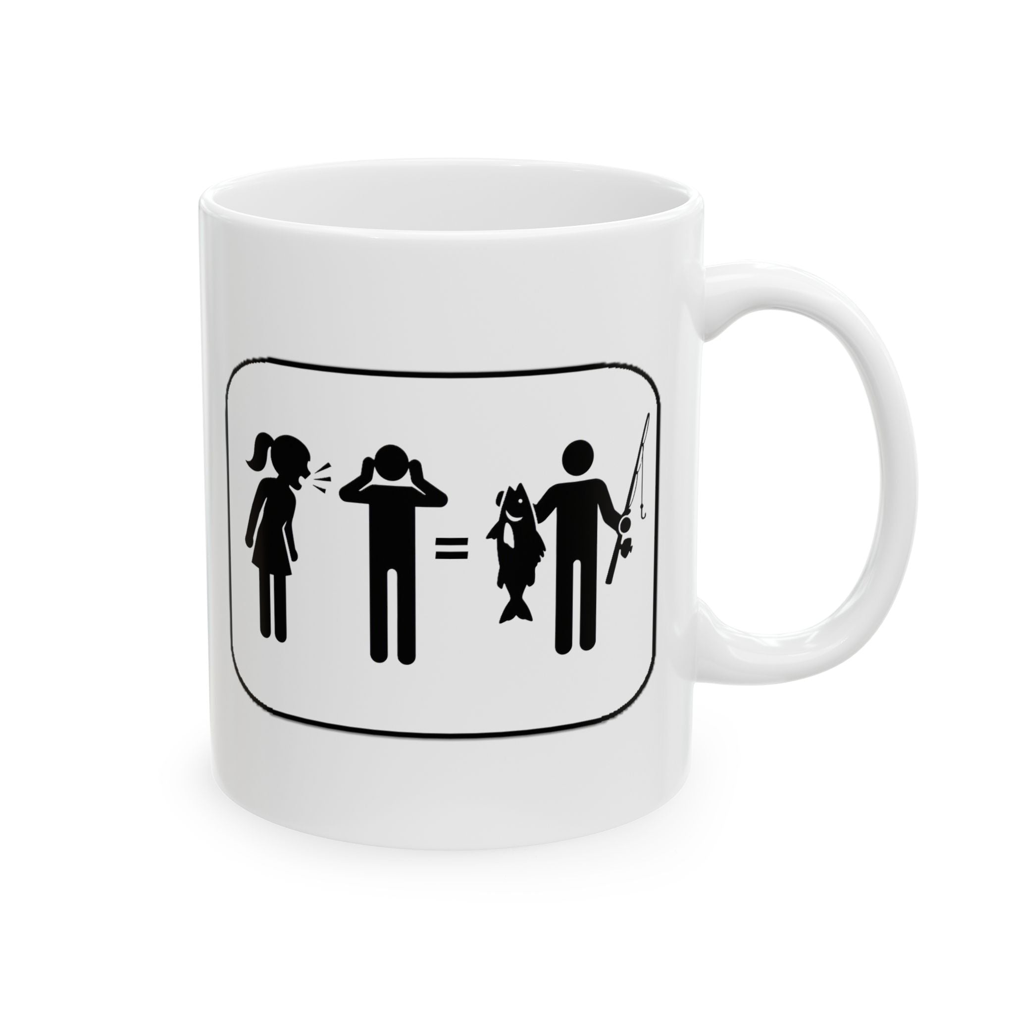 Fishing Couple Ceramic Mug – Cute Outdoorsy Coffee Cup (11oz/15oz)
