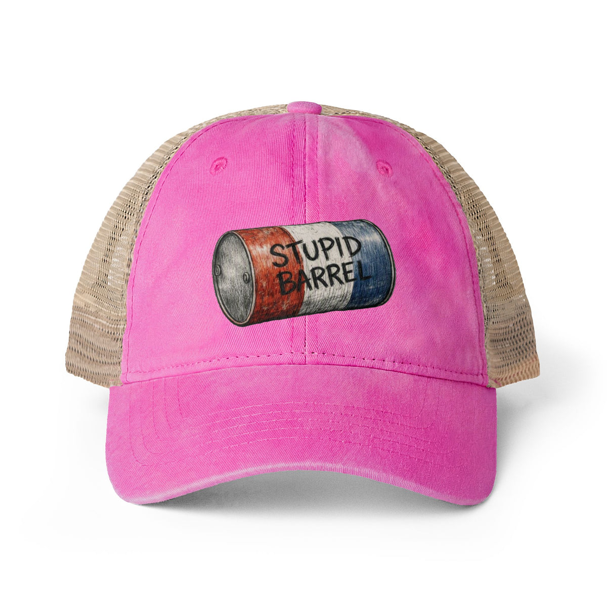 Women's "Stupid Barrel" Washed Mesh-Back Cap - One Size fits All