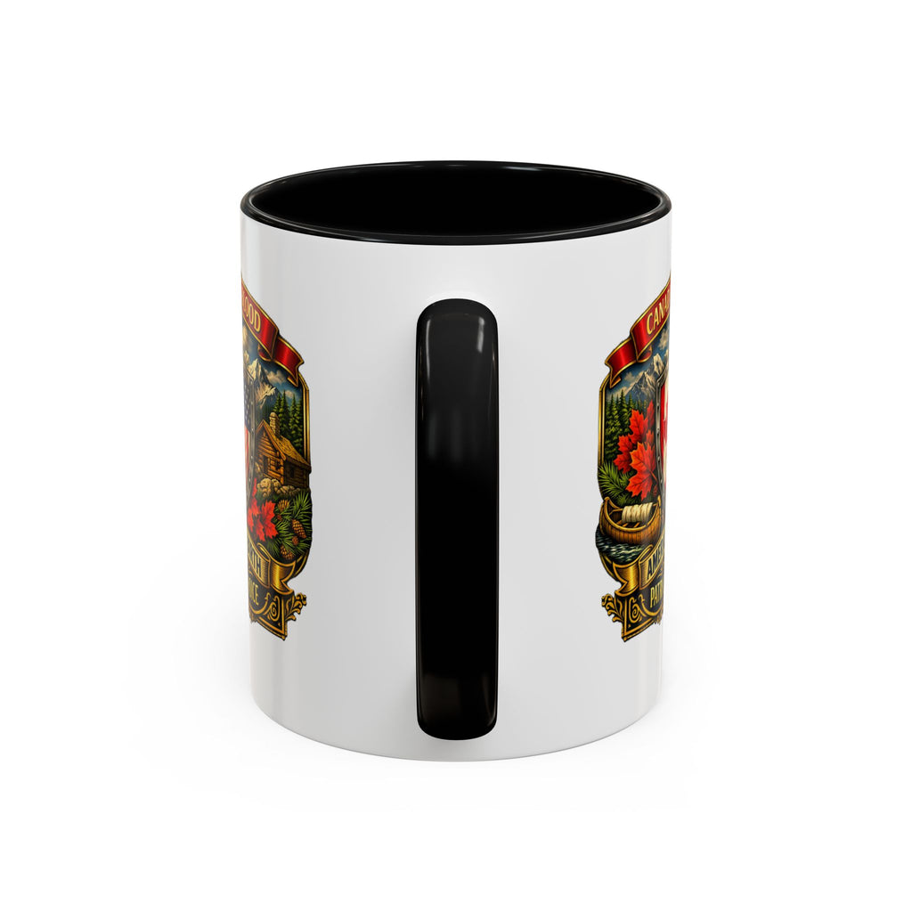 Canadian by Blood American by Birth Accent Coffee Mug — Patriot by Choice 11/15oz