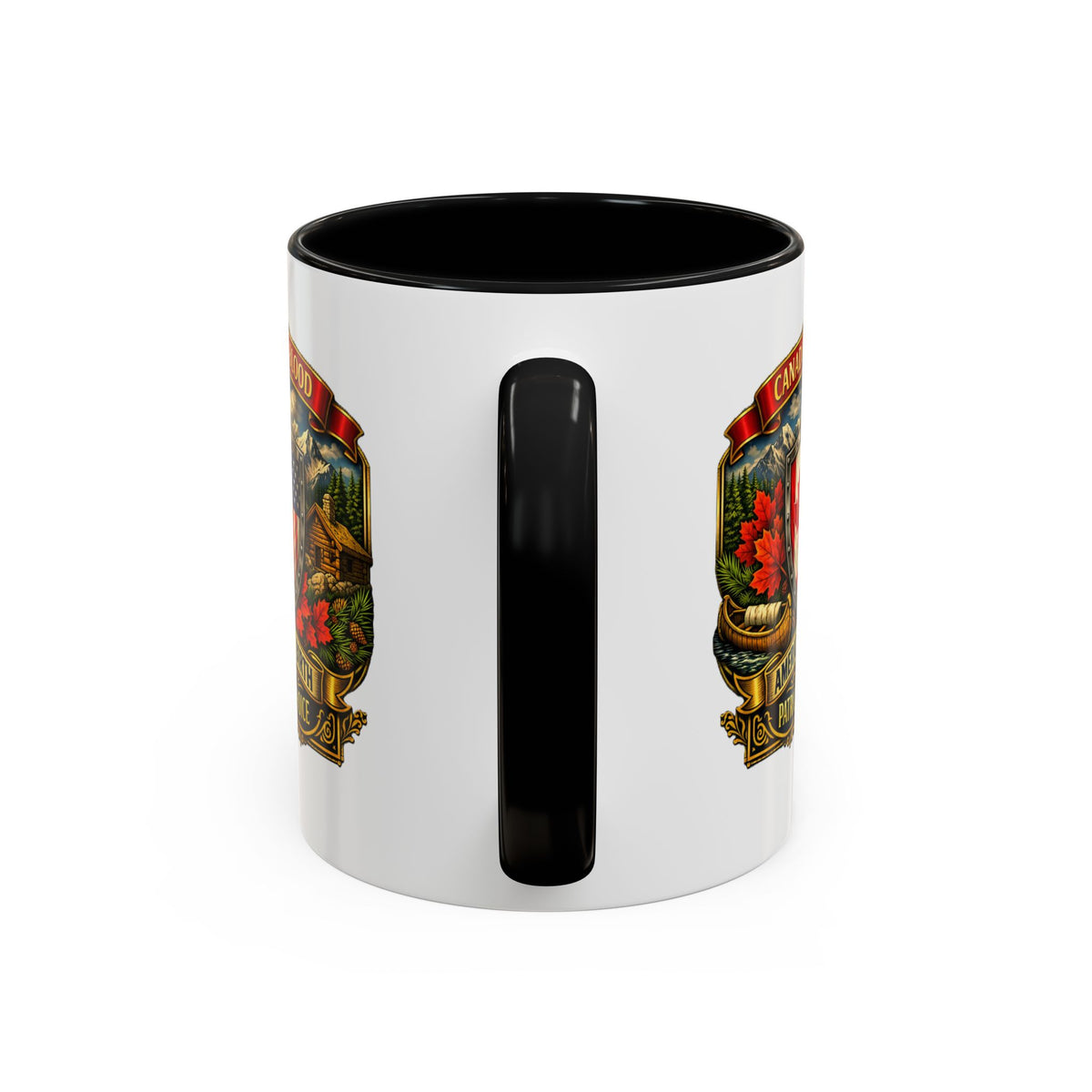 Canadian by Blood American by Birth Accent Coffee Mug — Patriot by Choice 11/15oz