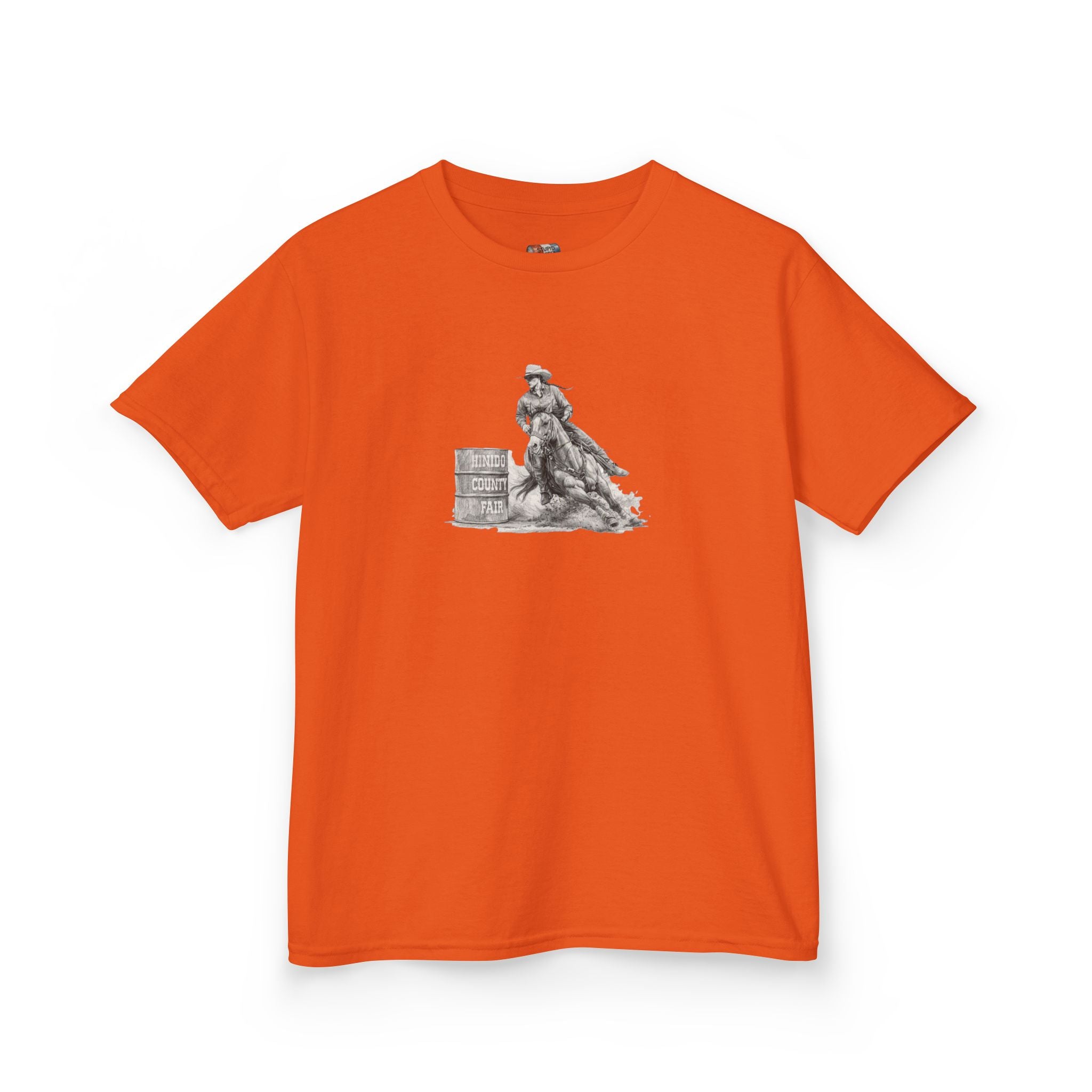 Kids T-Shirt — 'Always Keep Your Eye On the Next Barrel' Cowgirl Graphic