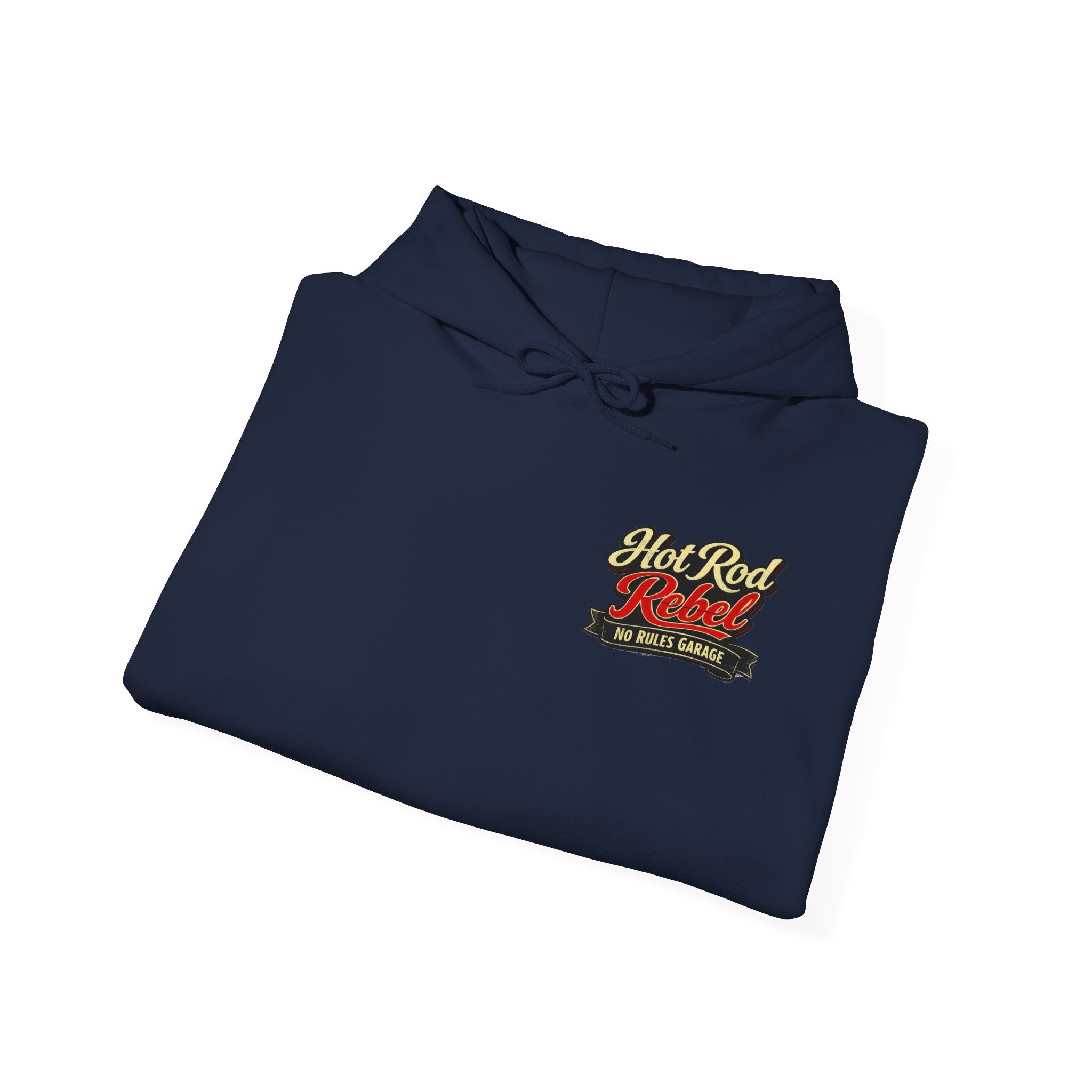 Hot Rod Hoodie — "Hot Rod Fuel" Vintage Car Racing Pullover