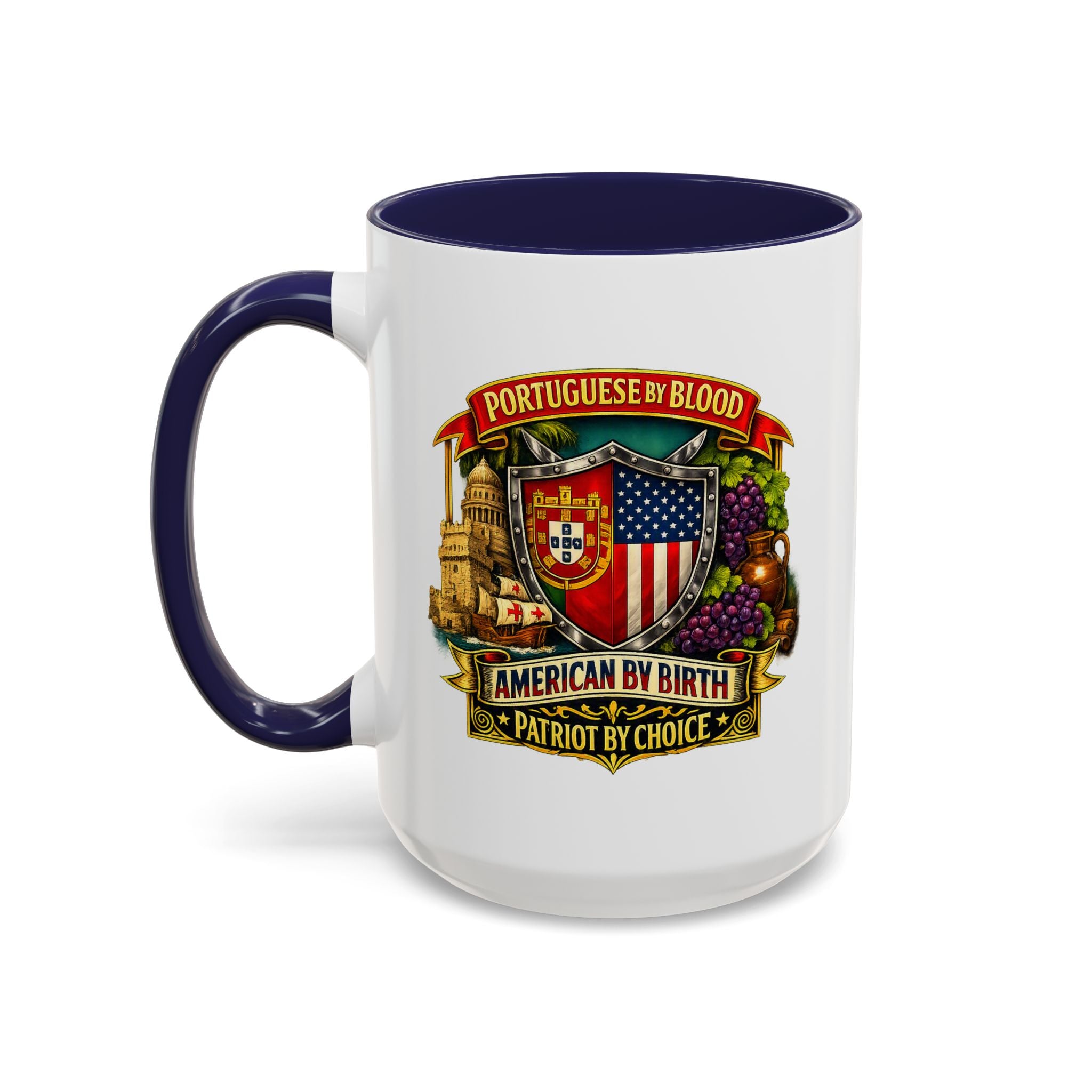 Portuguese/American Pride Mug - Coffee Ceramic Mug