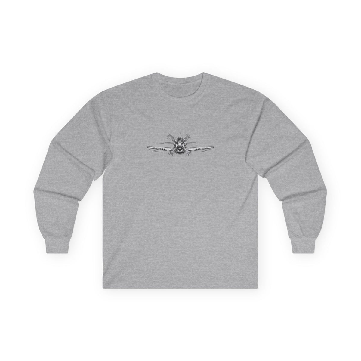 Long Sleeve Tee — Freedom Flyer Eagle & Propeller Graphic