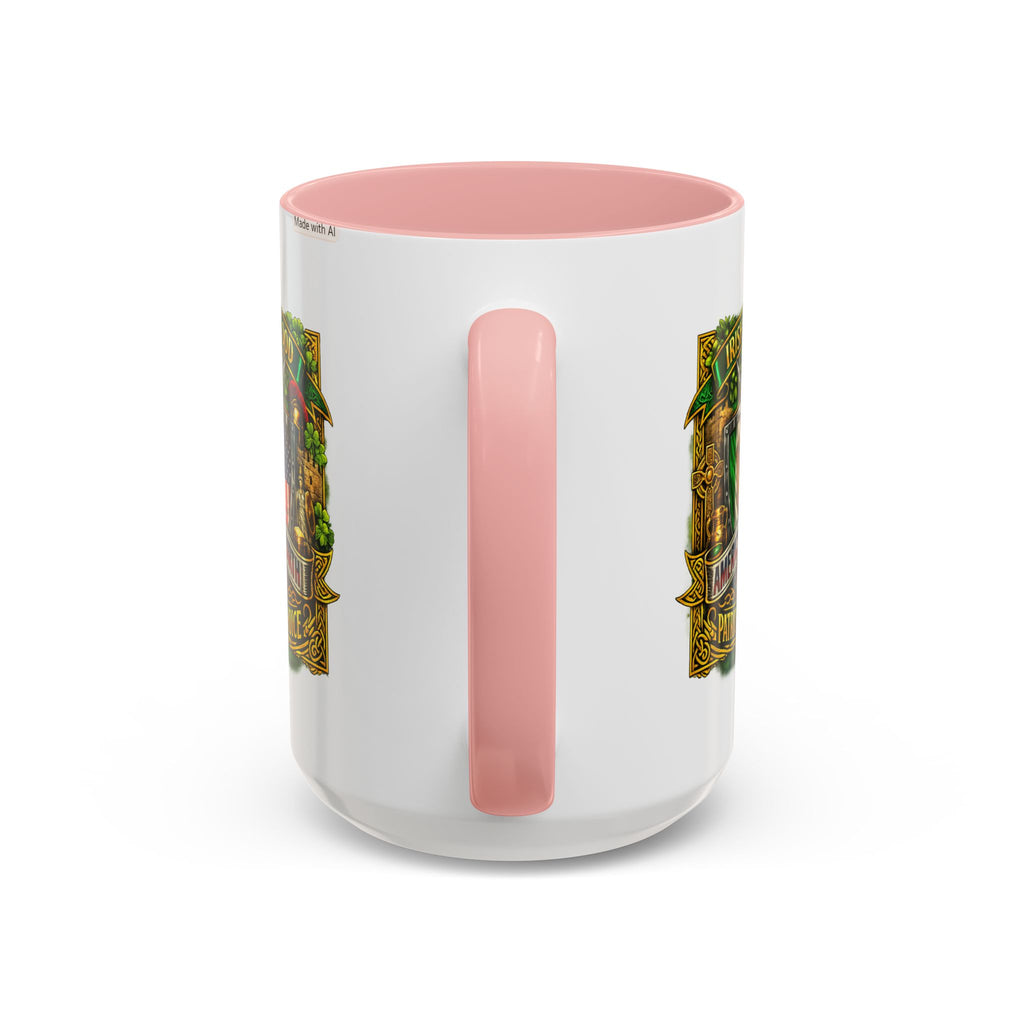 Irish Pride Coffee Mug — "Irish by Blood, American by Birth, Patriot by Choice" Patriotic Ceramic Mug