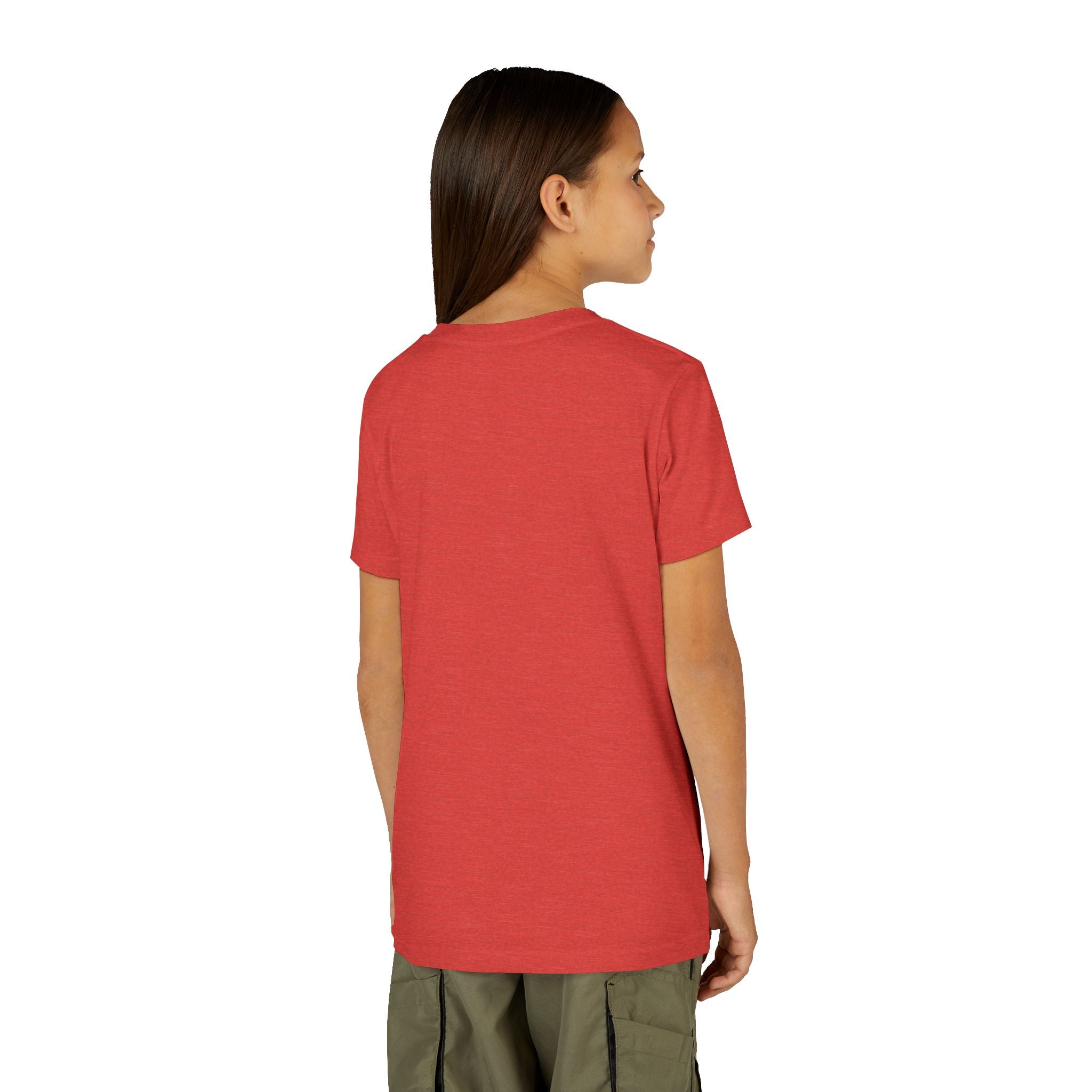 Youth Tee — Rodeo Cowgirl with Patriotic Barrel Graphic