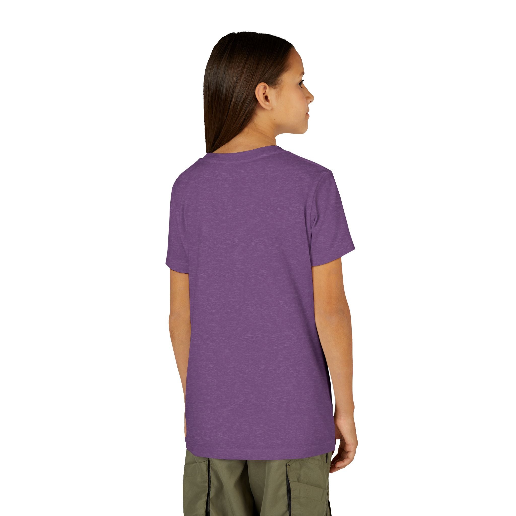 Youth Tee — Rodeo Cowgirl with Patriotic Barrel Graphic