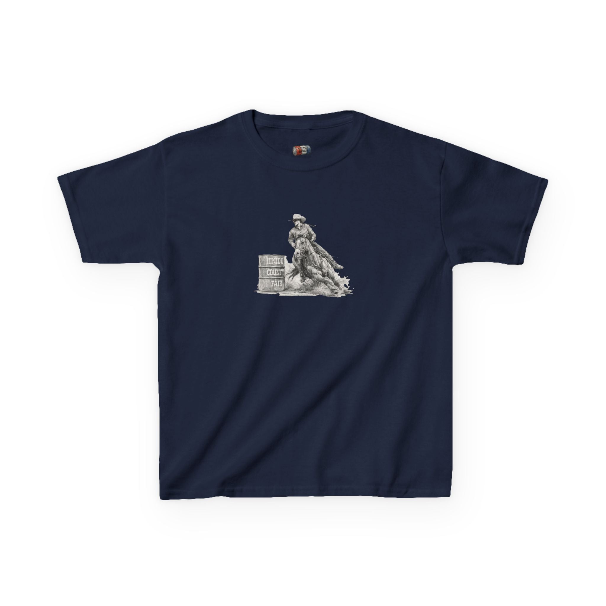 Kids T-Shirt — 'Always Keep Your Eye On the Next Barrel' Cowgirl Graphic