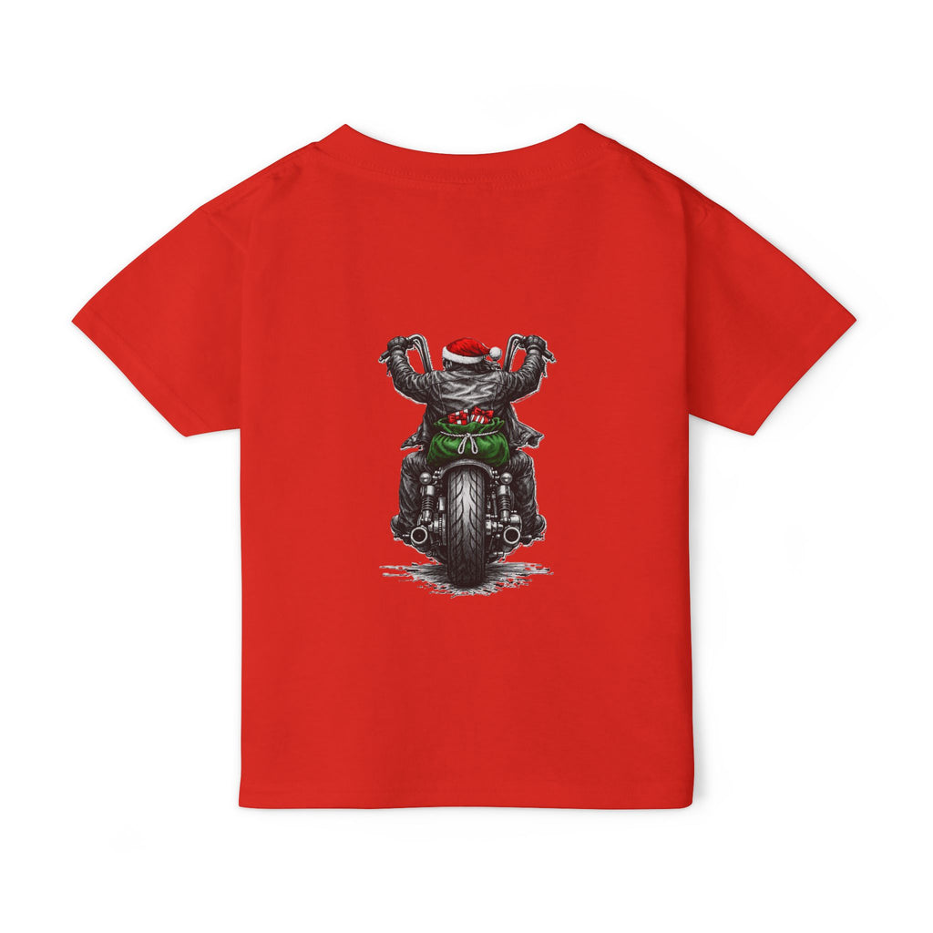 Toddler T‑Shirt — Ride Hard Santa Motorcycle Christmas Tee