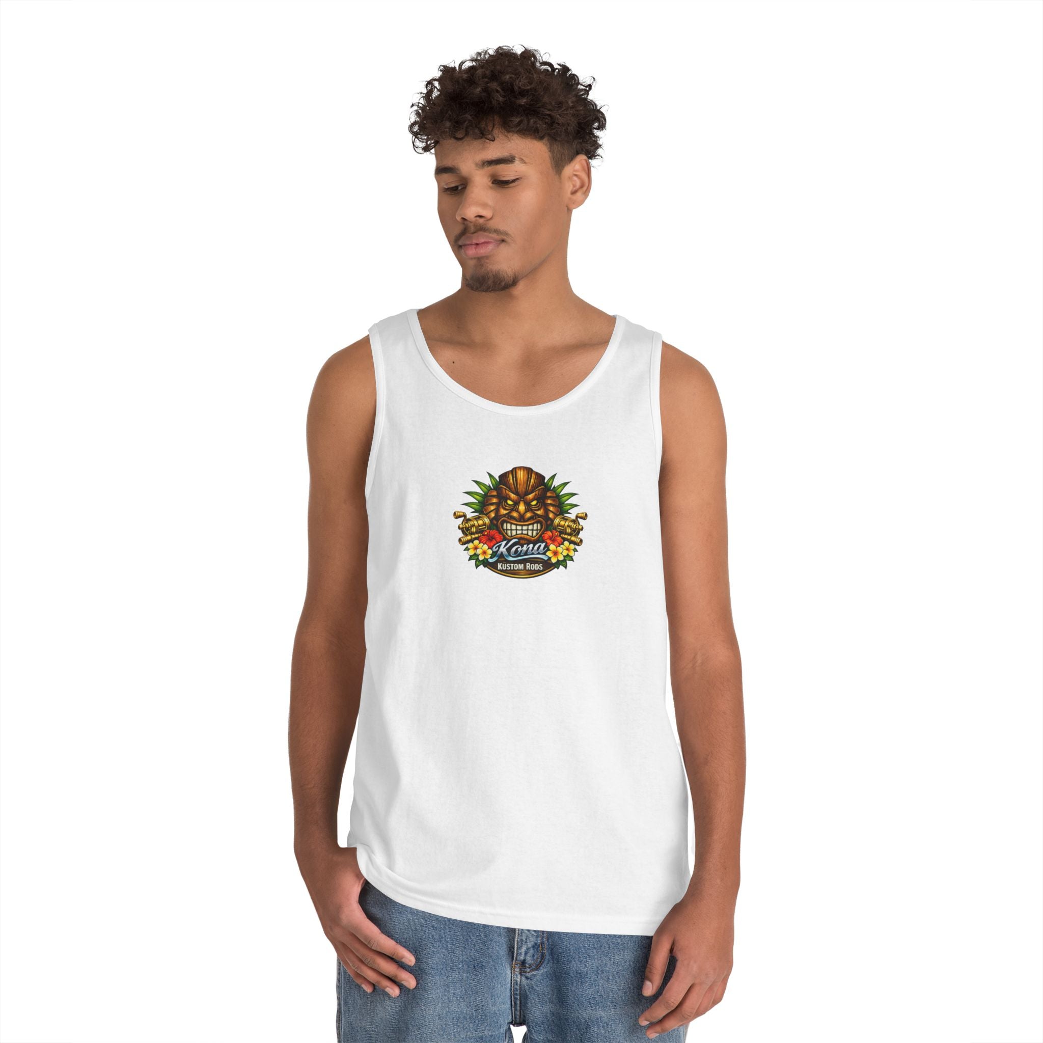 Vintage Pinup Surf Tank Top — 'Battle Born' Retro Beach Graphic