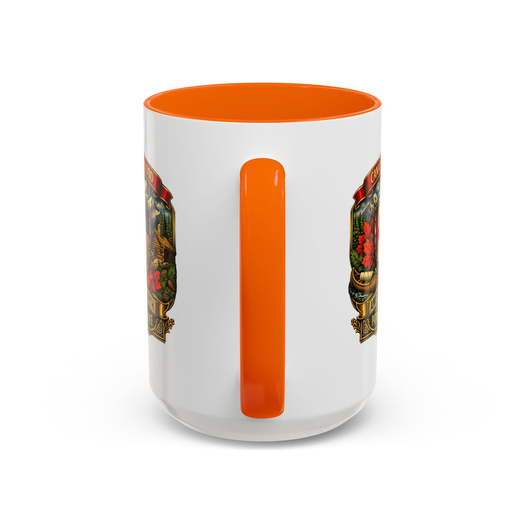 Canadian by Blood American by Birth Accent Coffee Mug — Patriot by Choice 11/15oz