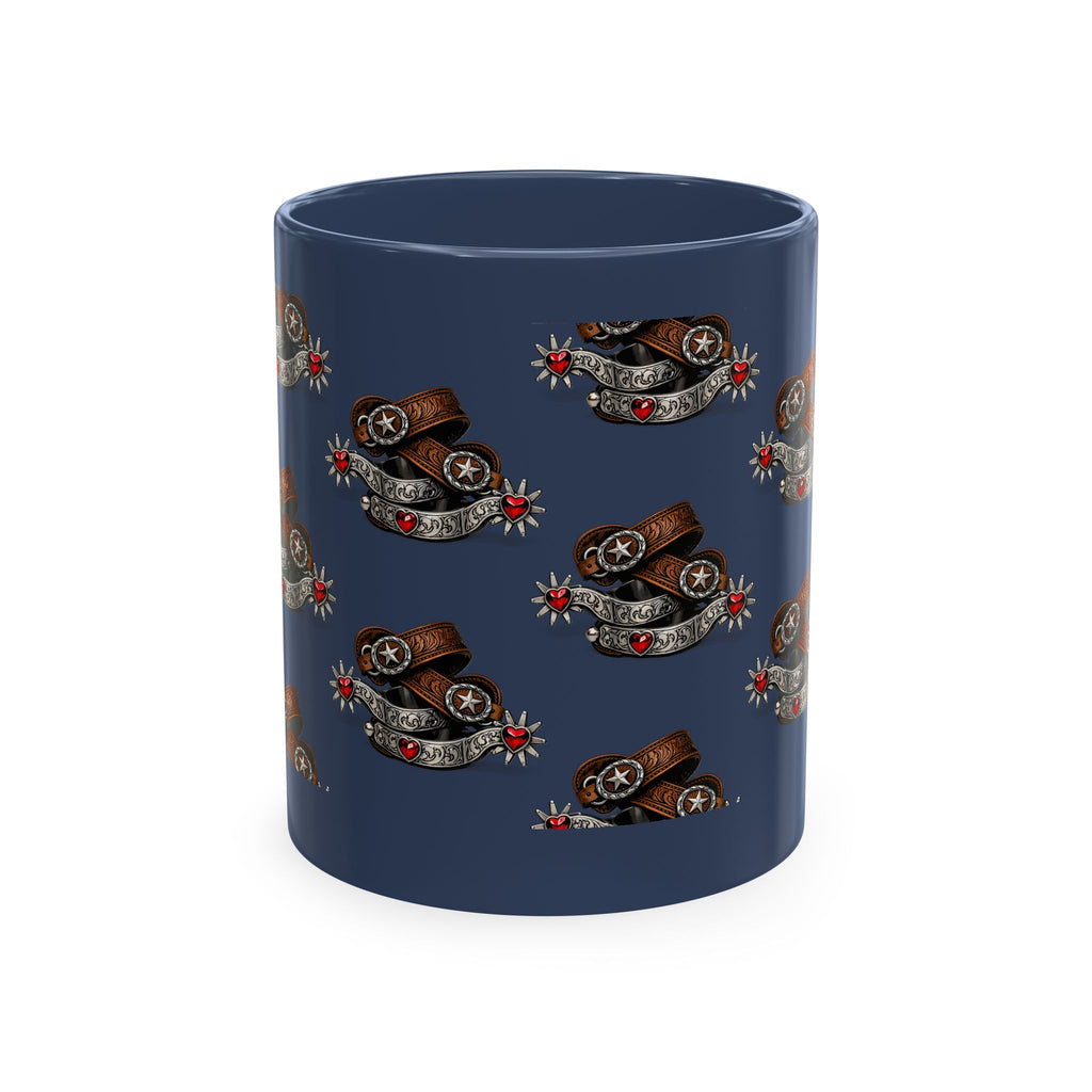 Cowgirl Spur Designed Ceramic Mug — Coffee Cup 11oz