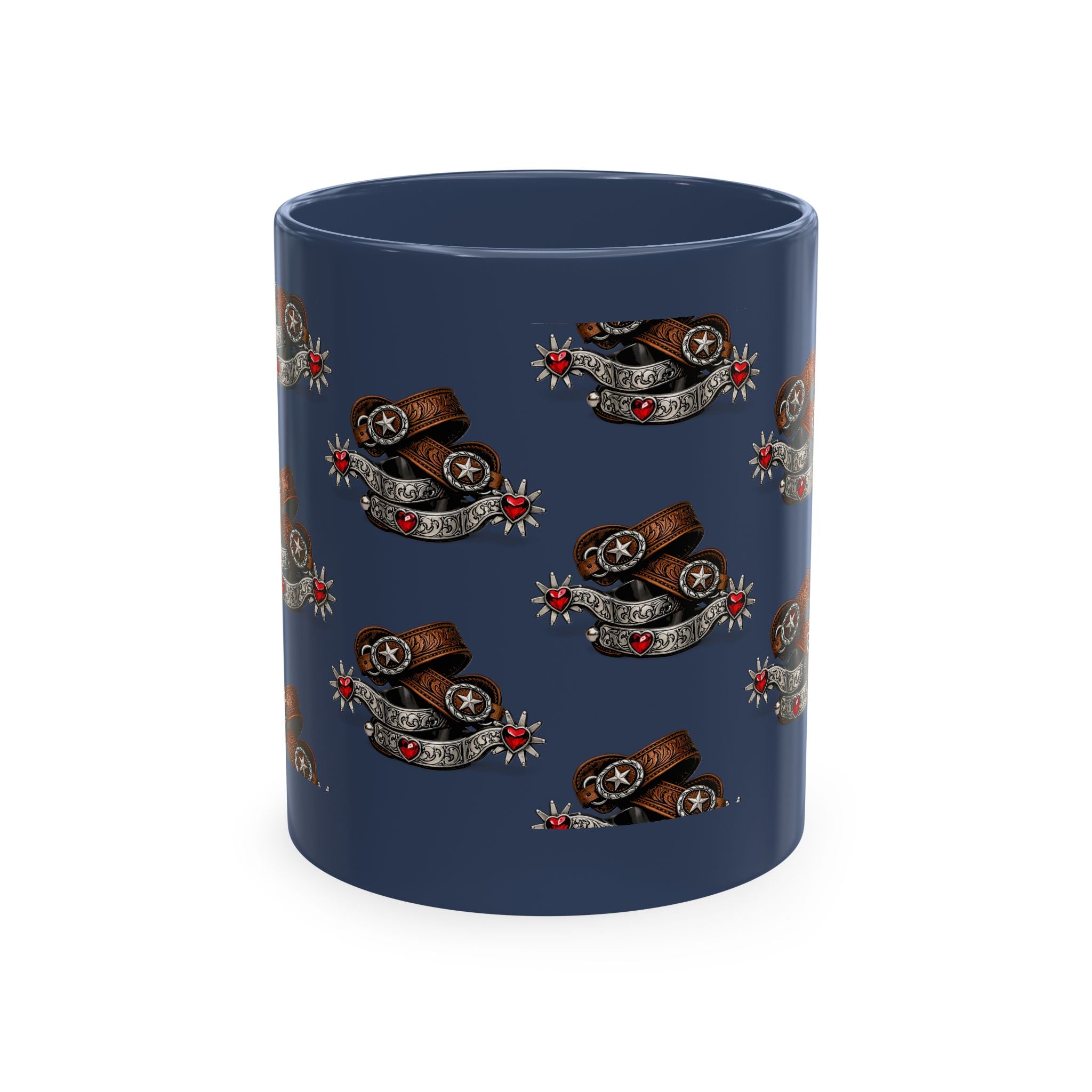 Cowgirl Spur Designed Ceramic Mug — Coffee Cup 11oz