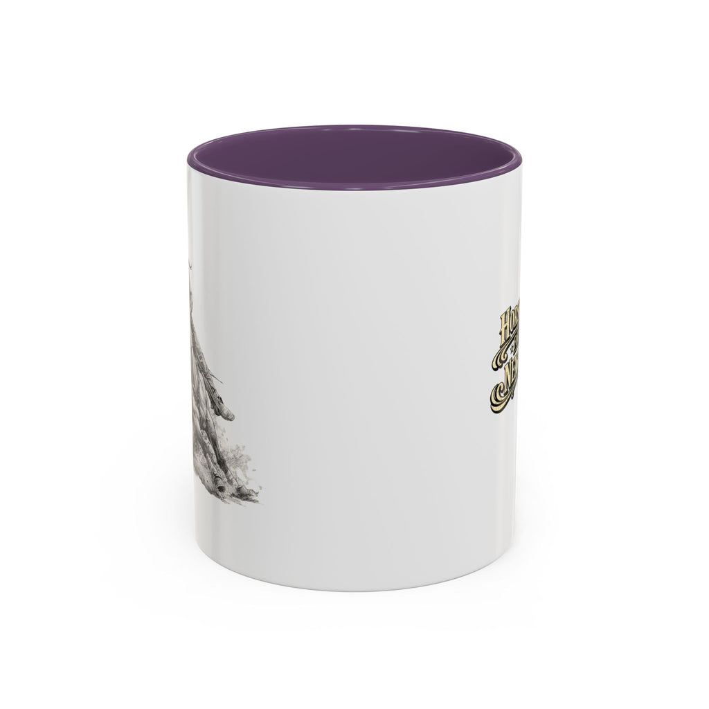Barrel Racing Coffee Mug — "Horse and Rider Focused on the Next Barrel"