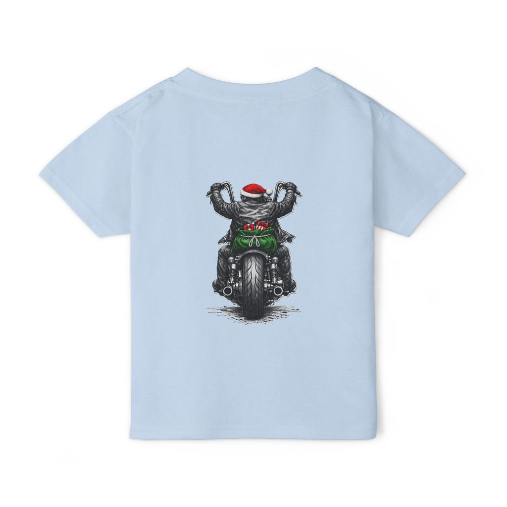 Toddler T‑Shirt — Ride Hard Santa Motorcycle Christmas Tee